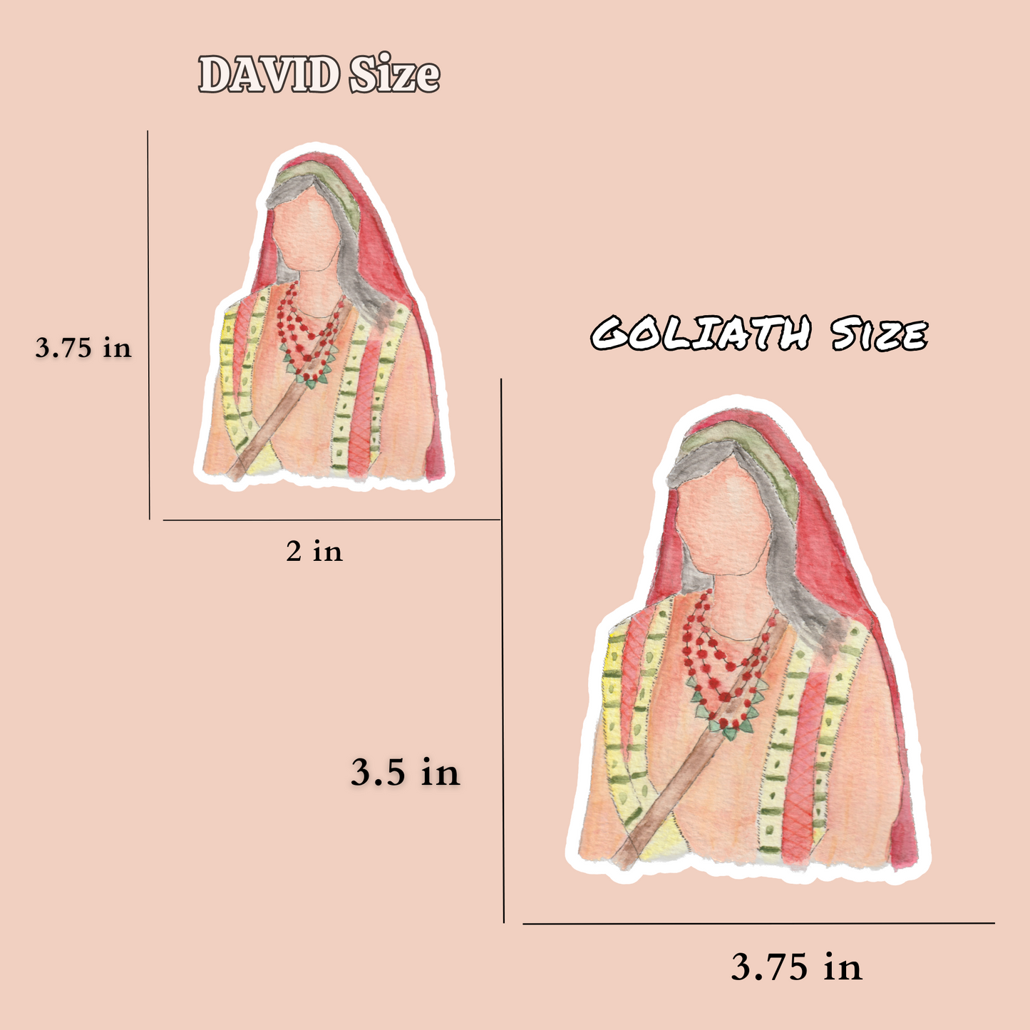 Chosen Sticker Pack - GOLIATH Size | Large Bible Stickers