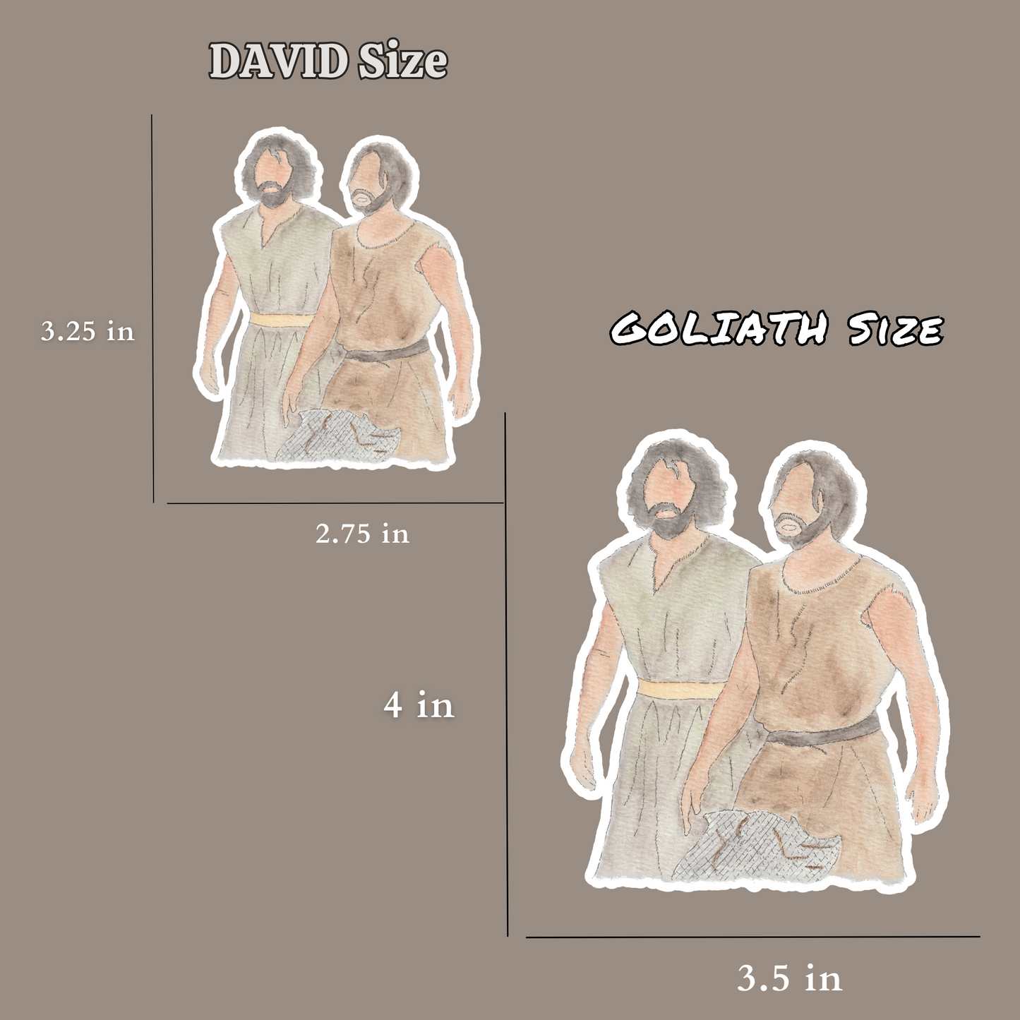 Chosen Sticker Pack - GOLIATH Size | Large Bible Stickers