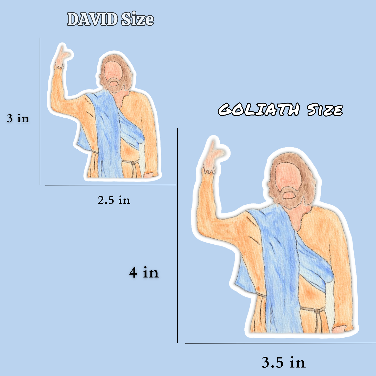 Chosen Sticker Pack - GOLIATH Size | Large Bible Stickers