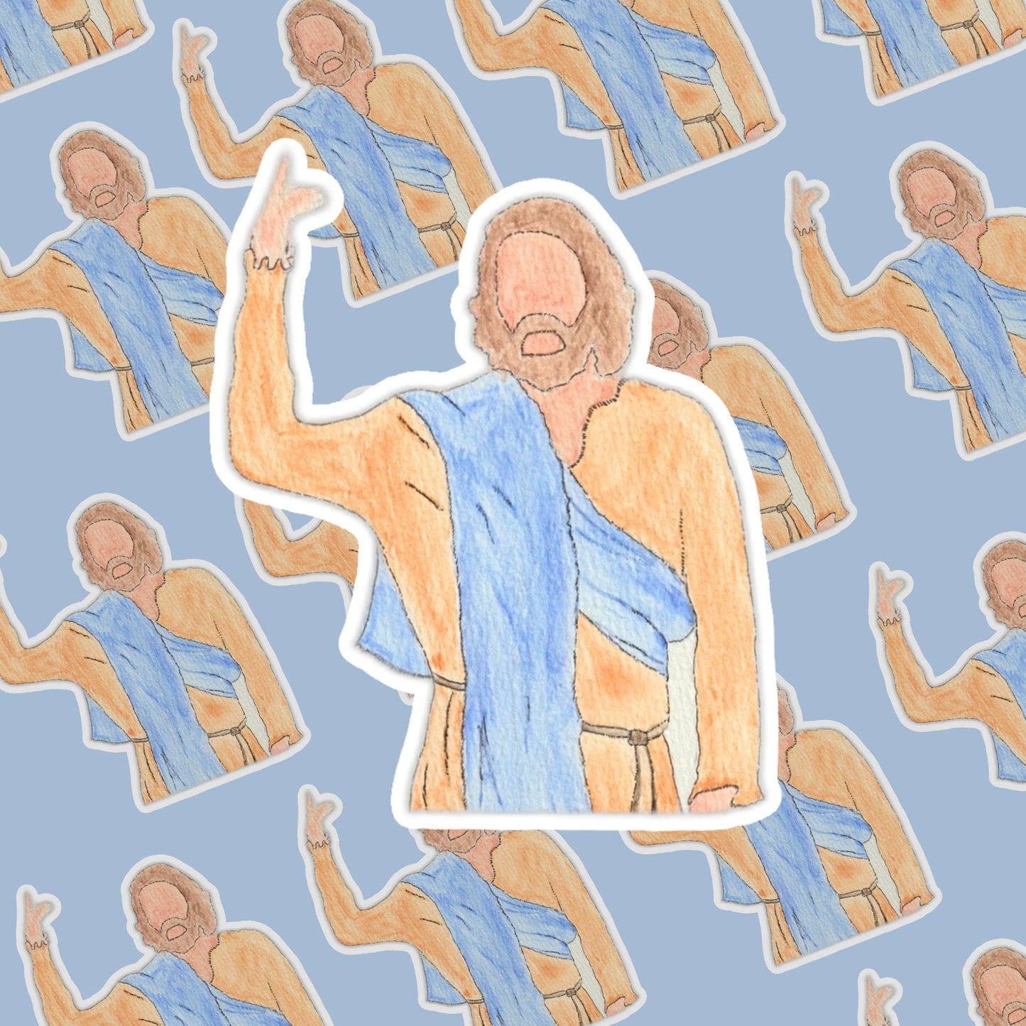 Jesus Sermon on the Mount Sticker | Bible Sticker