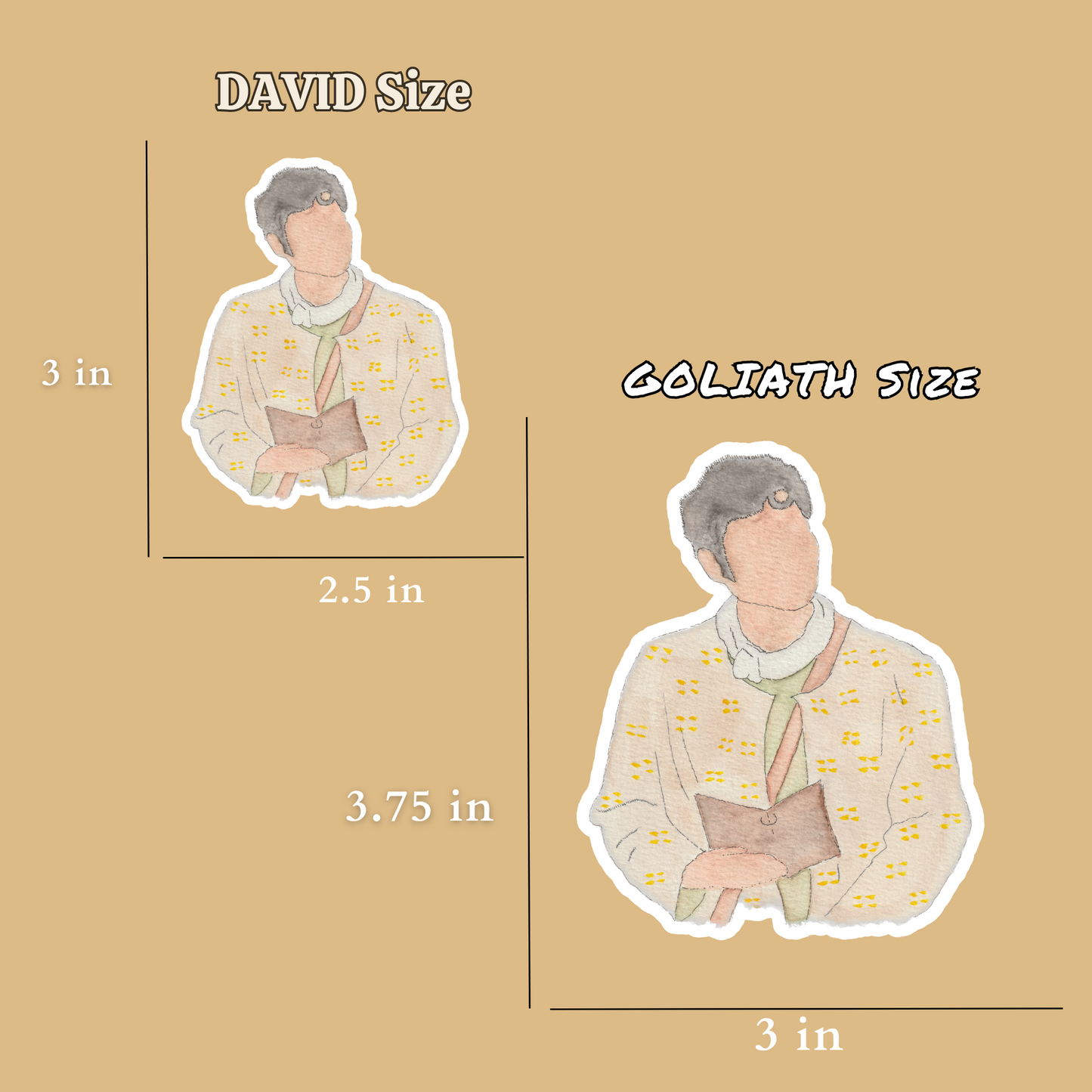 Chosen Sticker Pack - DAVID Size | Small Bible Stickers