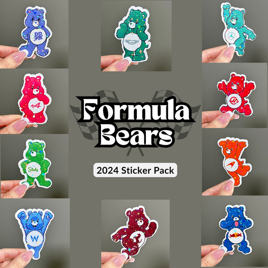 Formula Bears Sticker Pack