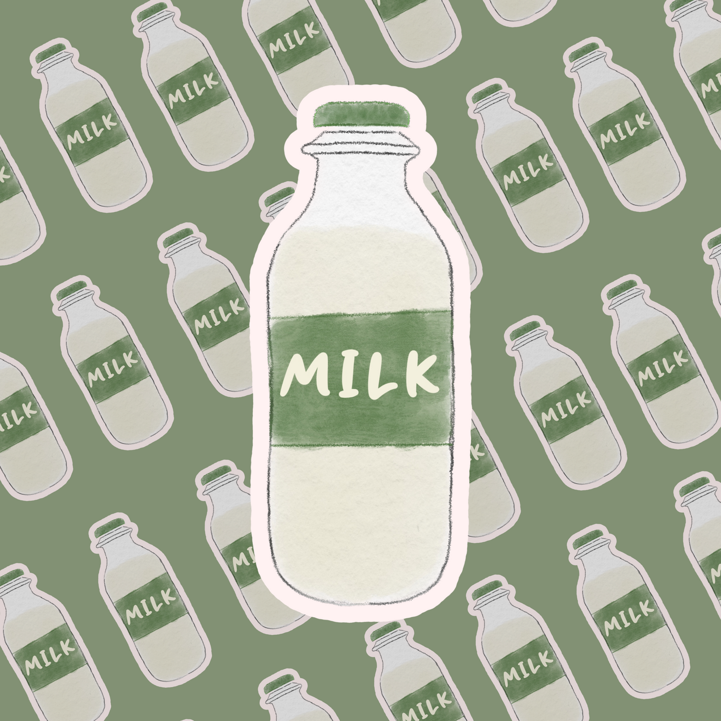 Milk Bottle Sticker | Bible Sticker