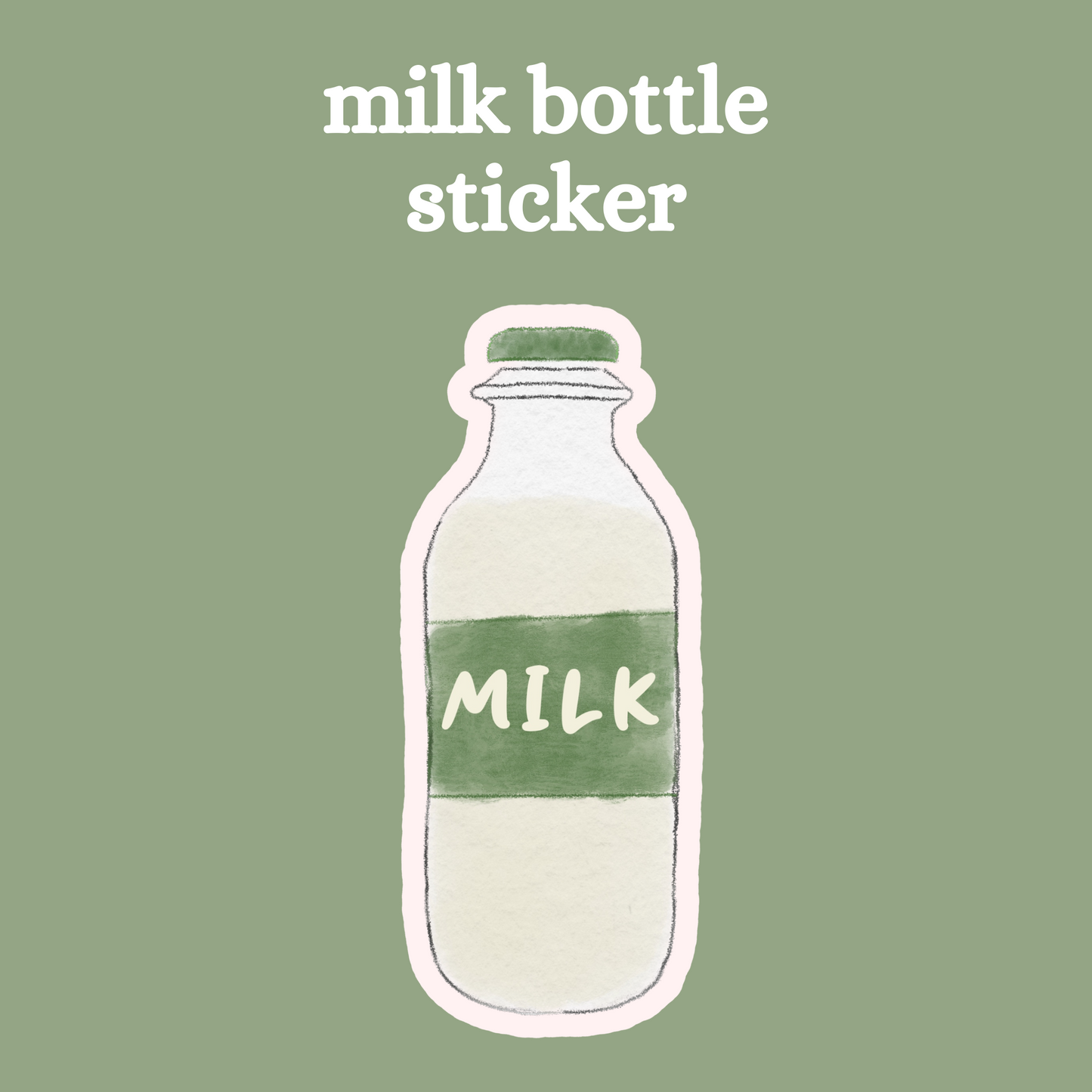 Milk Bottle Sticker | Bible Sticker