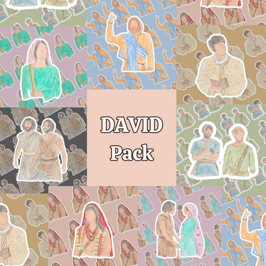 Chosen Sticker Pack - DAVID Size | Small Bible Stickers