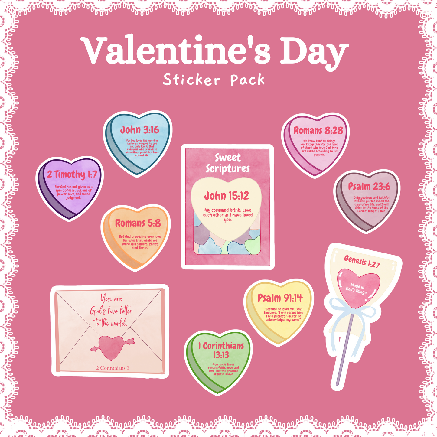 Valentine's Day Sticker Pack