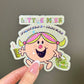 Little Miss F1 + Matcha Sticker