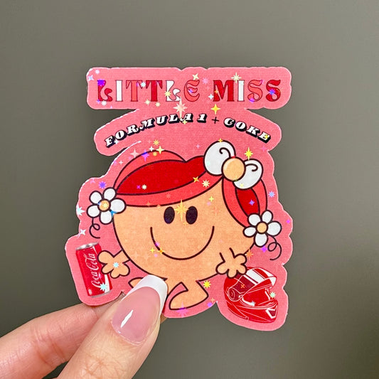 Little Miss F1 + Coke Sticker