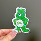 Lime Bear Sticker