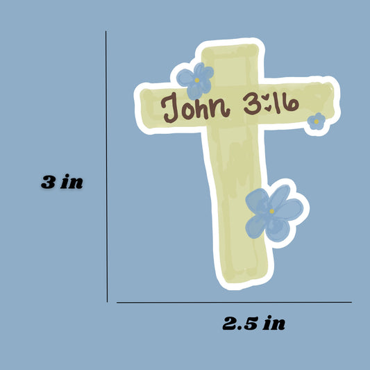 John 3:16 (Original) | Bible Sticker
