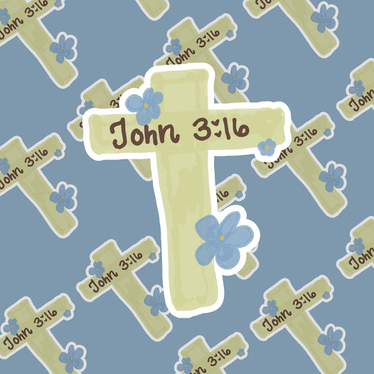 John 3:16 (Original) | Bible Sticker